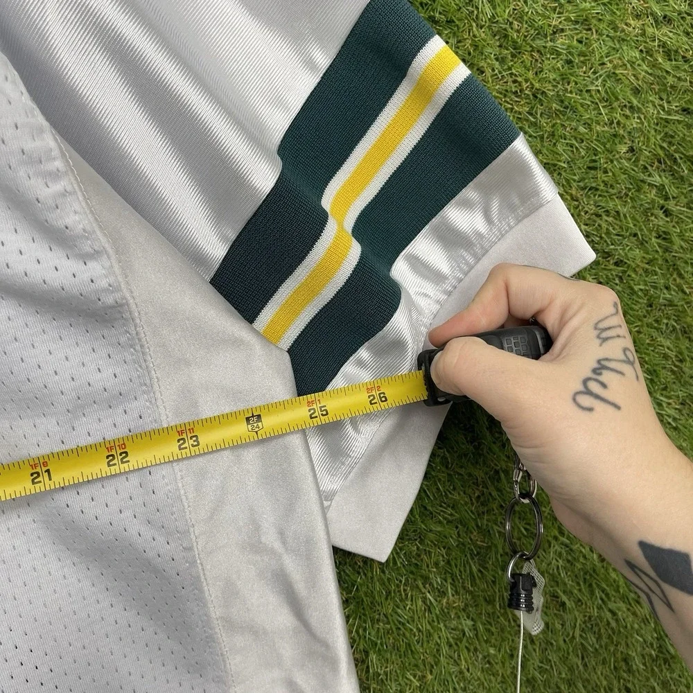 Green Bay Packers Reebok Jersey Mens XL 52 NFL Equipment Brett Favre #4 White